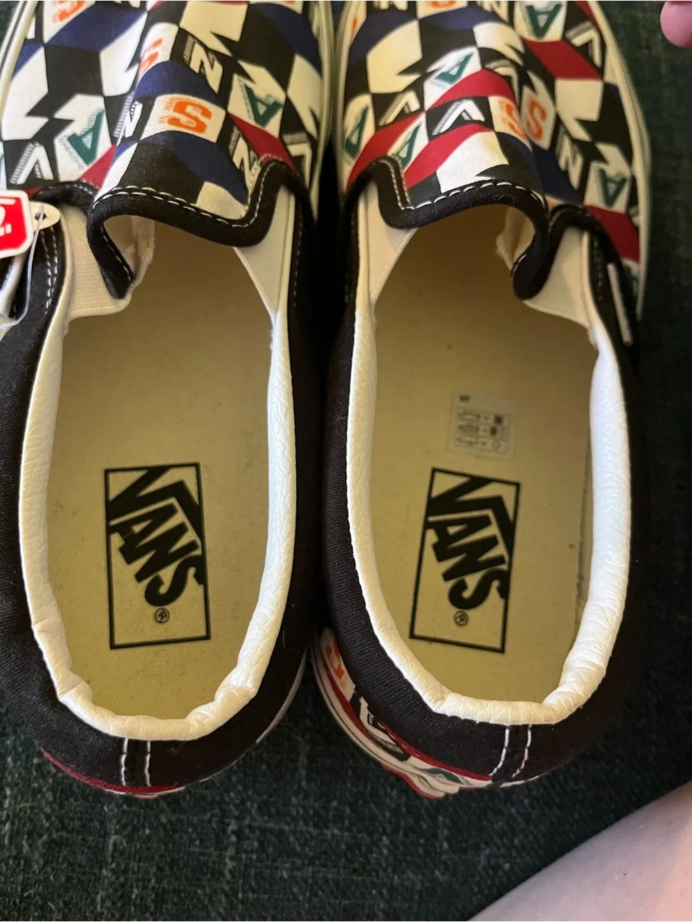 Vans Multi-Color Checker Cube Slip-On Loafers